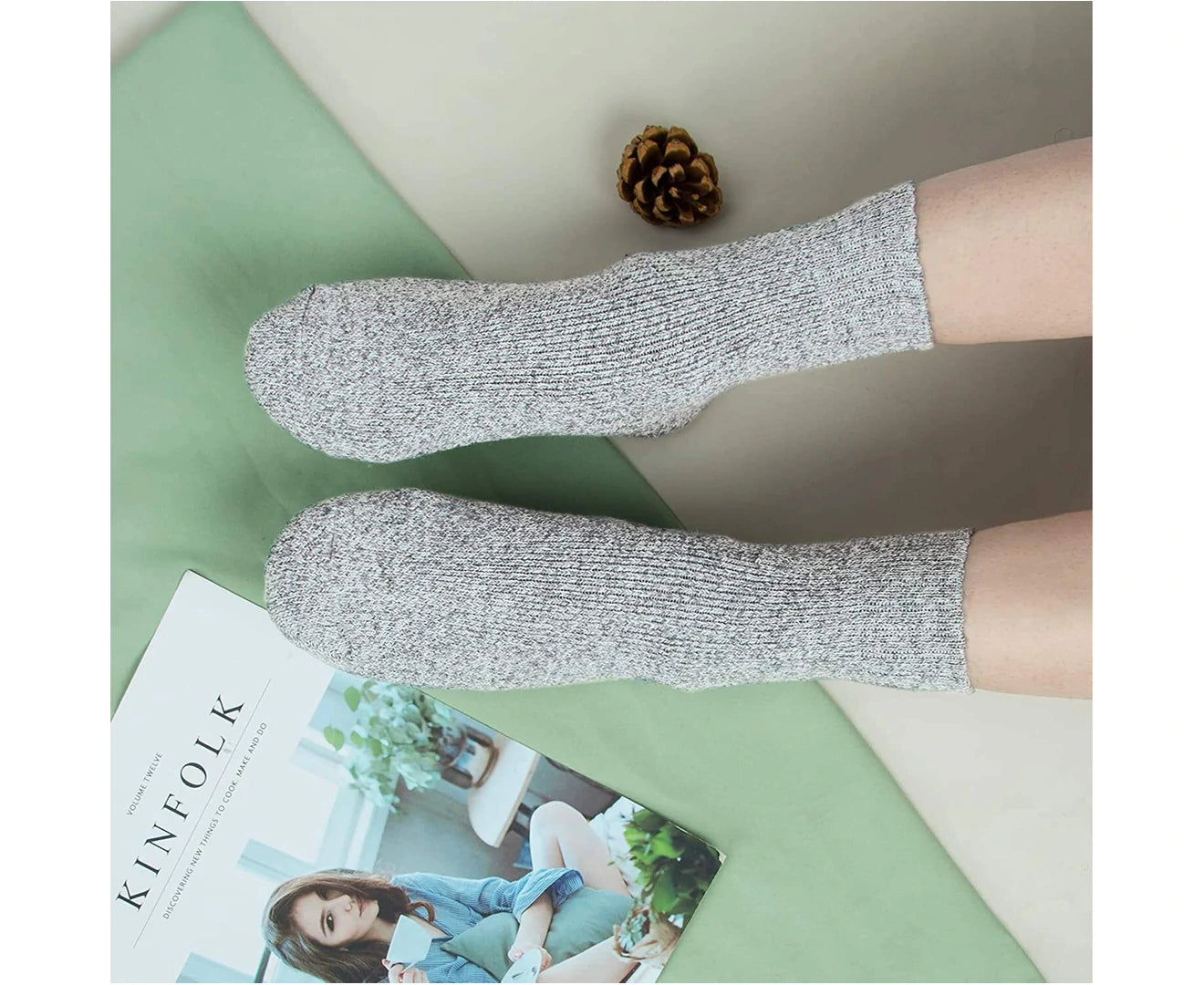 3X Womens Pairs Thick Wool Blend Work Socks Heavy Duty Outdoor Warm (EU37-EU41)
