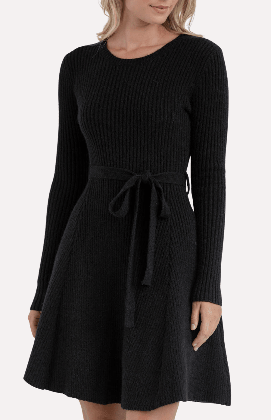 Carter Knitted Dress in Black - Ophelia Fox Boutique