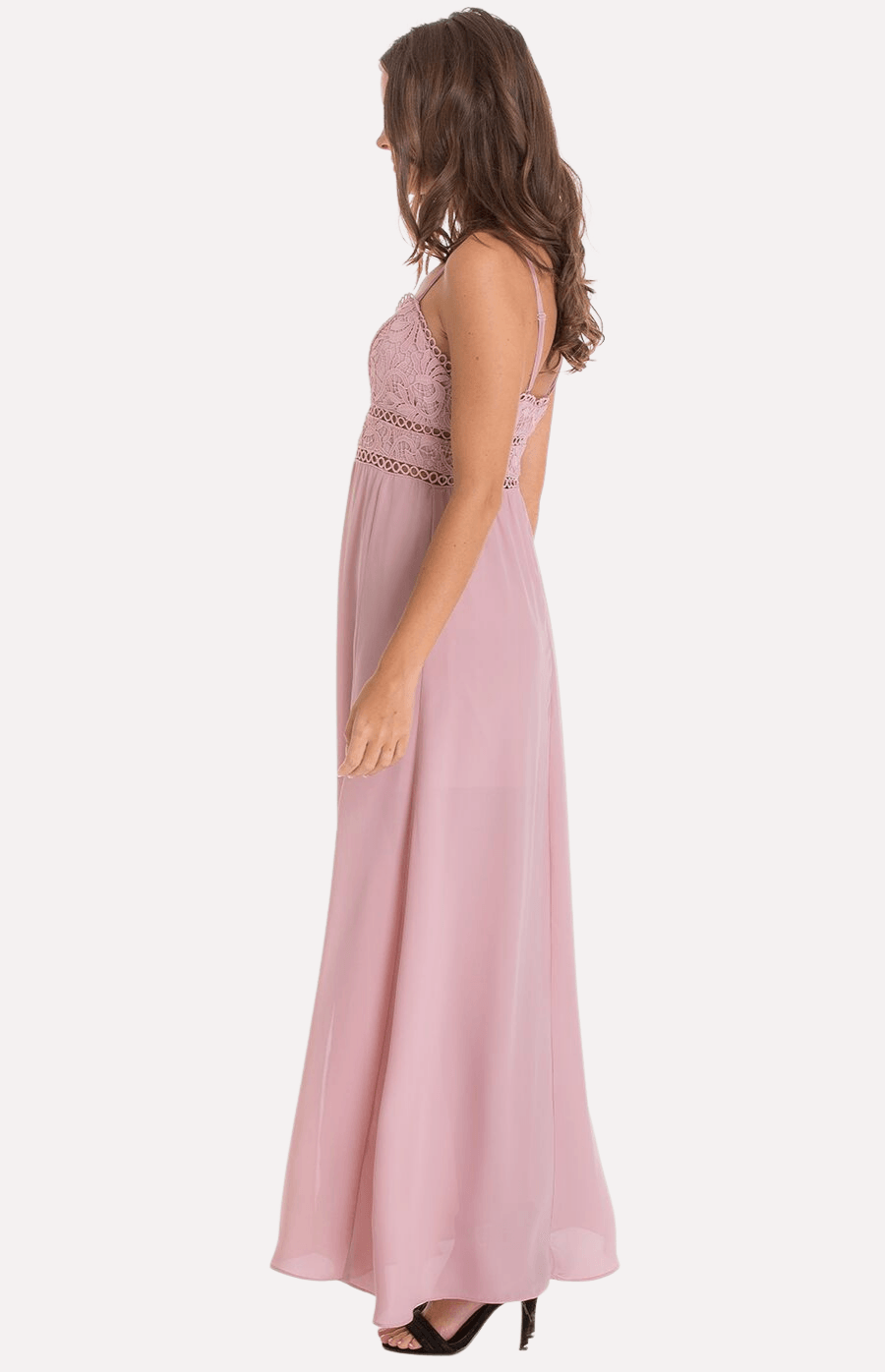 Veronica Maxi Dress in Blush - Ophelia Fox Boutique