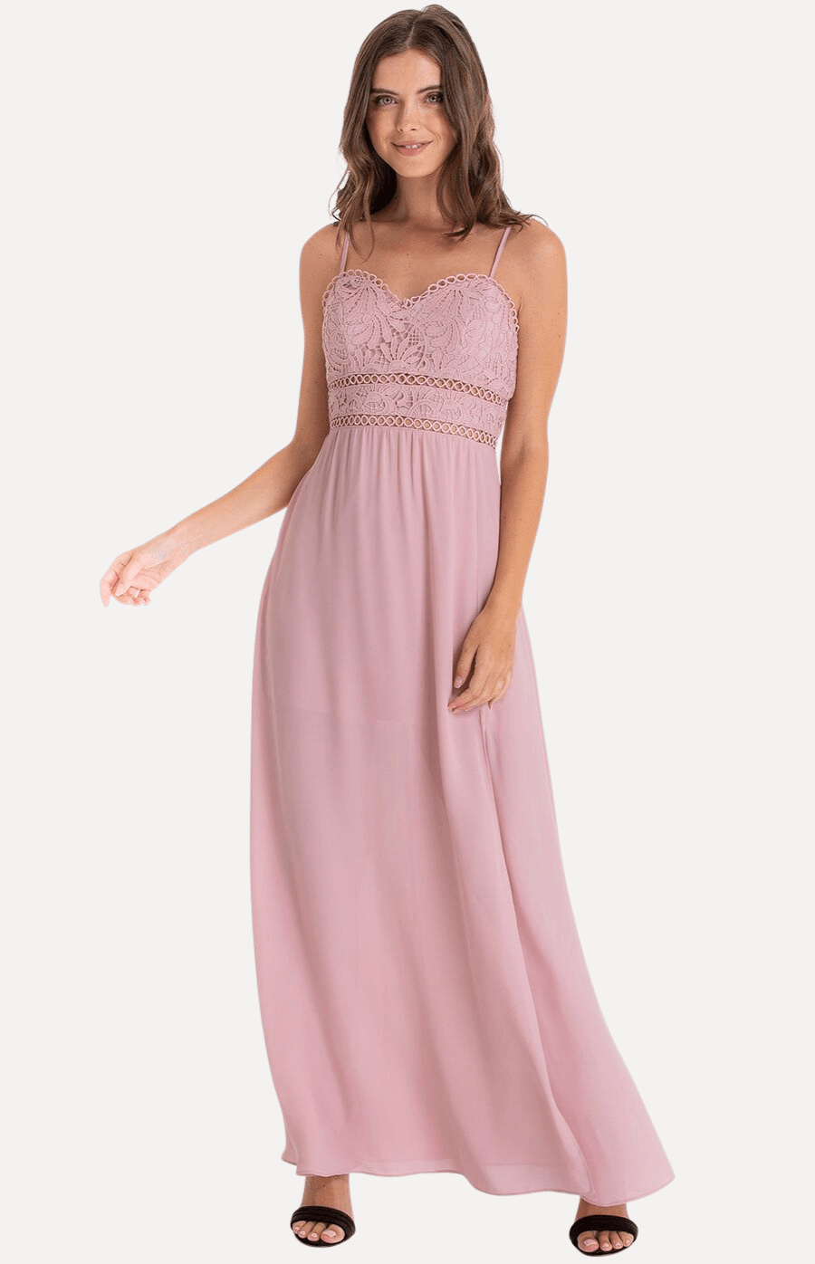 Veronica Maxi Dress in Blush - Ophelia Fox Boutique