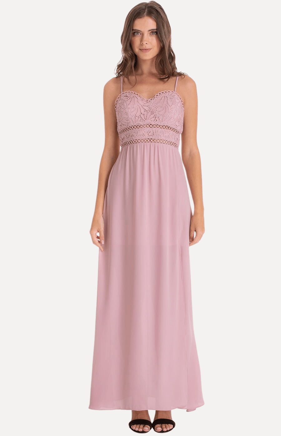 Veronica Maxi Dress in Blush - Ophelia Fox Boutique